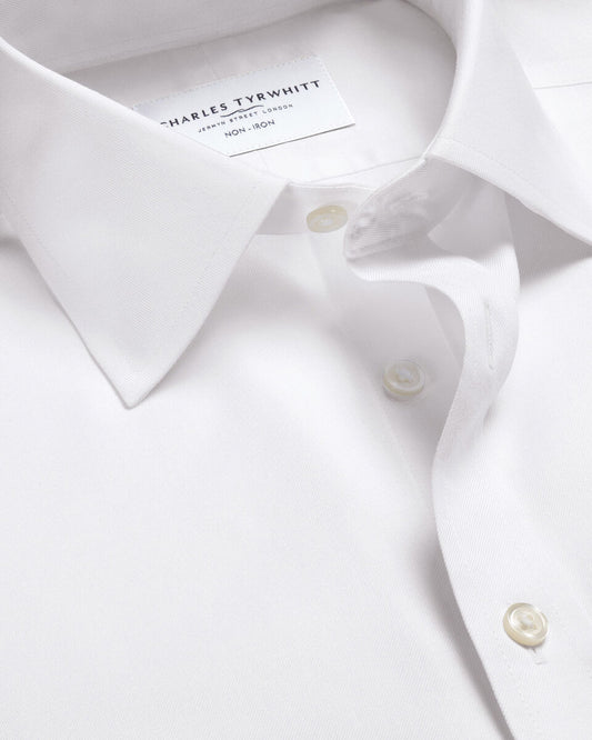 Charles-Tyrwhitt - Size 15, Twill, Double Cuff (Cuff-link)